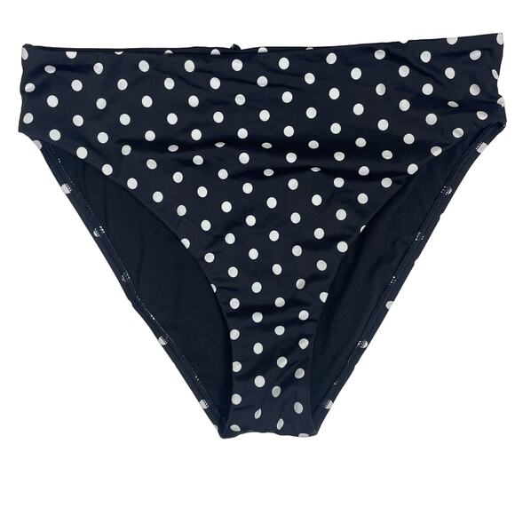 Ashley Graham x Swimsuits for All Bikini Set 14 Black White Polka Dot, Two-Piece - Picture 8 of 8